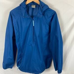 Nike Blue Windbreaker Jacket with Cap Size Large